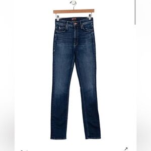 MOTHER Dark Blue Skinny Jeans